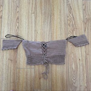 Bohemian Top crop off the shoulder